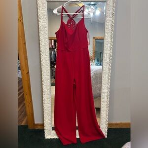 Miami Vibrant Red Jumpsuit